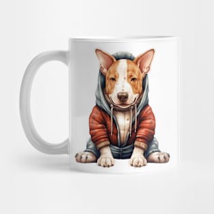 Winter Bull Terrier Dog Mug